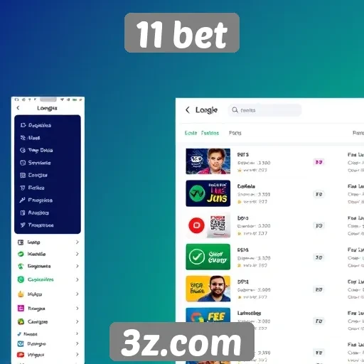 Interface do site 11 bet facilita navegação