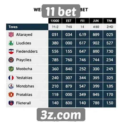 Comparação de odds no 11 bet com concorrentes